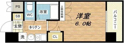 1Kの間取り画像