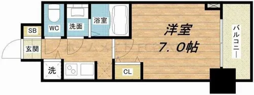 S-RESIDENCE都島【5階】の間取り