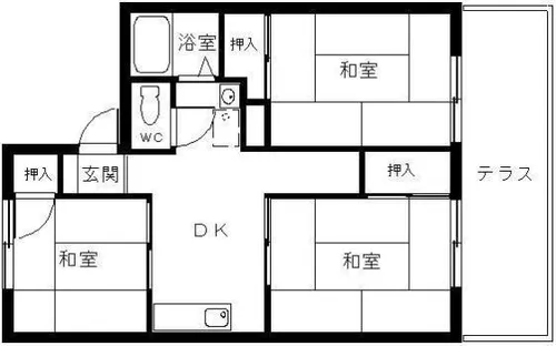 スカイコーポ【201号室】の間取り