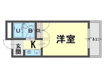 かんまつ728ハイツ【2階】の間取り