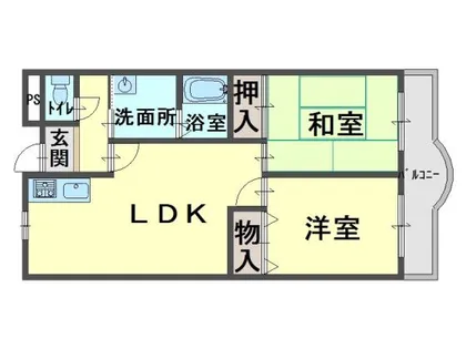 オーク岸和田【203号室】の間取り