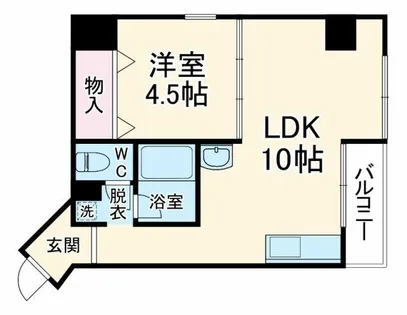 ウエストプラザ三越【5階】の間取り