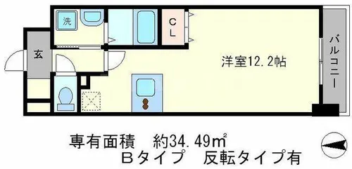 エスリード西小路御池【7階】の間取り