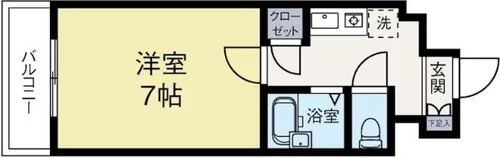 福岡県福岡市博多区博多駅南1丁目【マンション】の間取り