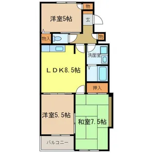 サンモール【3階】の間取り