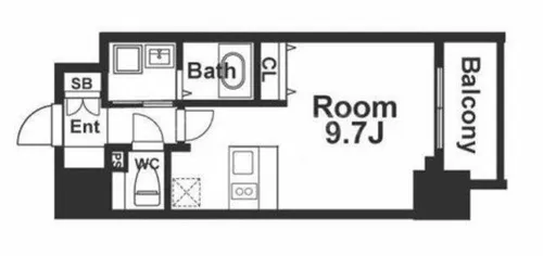 メインステージ京町堀【5階】の間取り