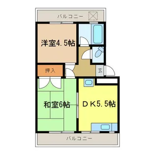 末広マンション【3階】の間取り