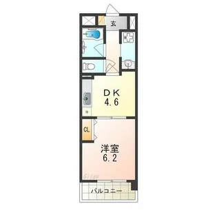 エスペランス【1階】の間取り