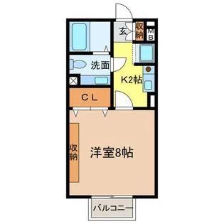 ヴェルドミールⅠ【1階】の間取り