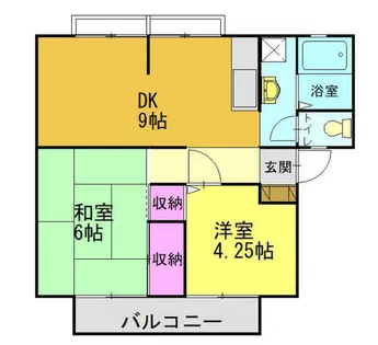 ハイツセーヌⅡ【202号室】の間取り