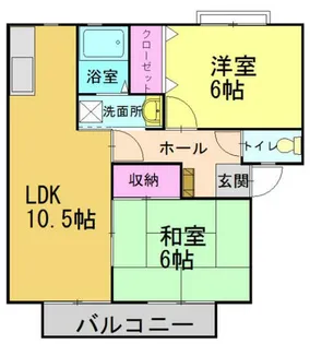 エスポワール【202号室】の間取り