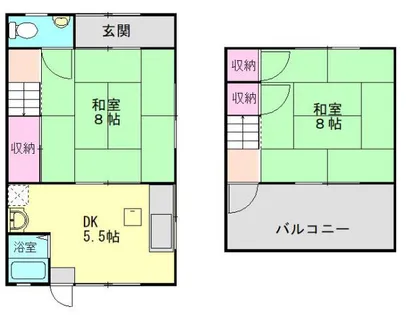 テラス西口【A号室】の間取り