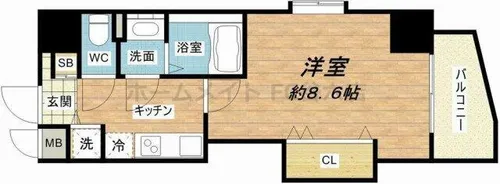 Luxe玉造Ⅲ(ラグゼ玉造3)【5階】の間取り