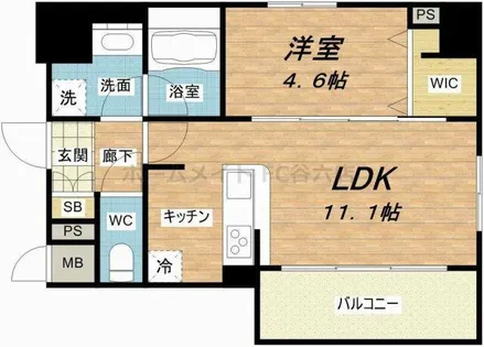 サンマルベリー扇町【5階】の間取り
