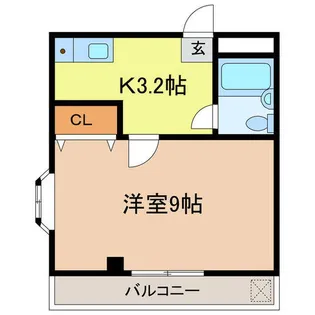 ハイツスミトク【2階】の間取り
