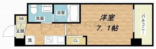 セレニテ福島カルム【5階】の間取り