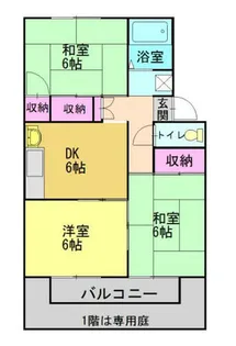 ルミエールA【201号室】の間取り