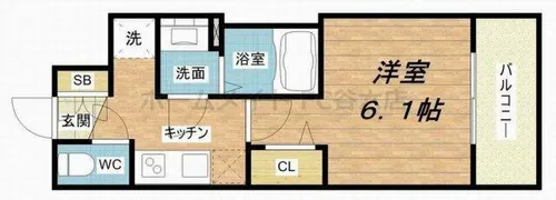 プレサンス新町ウィズジョイ【12階】の間取り