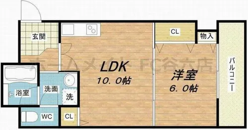 グレイス今里【2階】の間取り