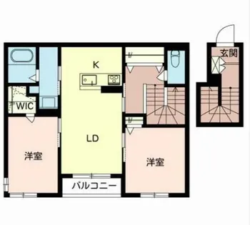 シエルI.K【201号室】の間取り