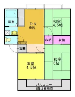 ロイヤルハイツA【102号室】の間取り