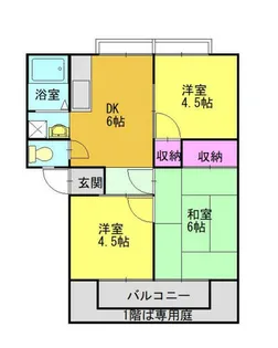サンシティウズハ【202号室】の間取り