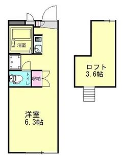 フラッツ伊保【106号室】の間取り