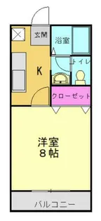 ヴェルドミール【101号室】の間取り