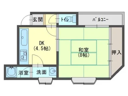 古木マンション【202号室】の間取り