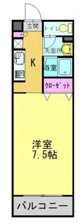 ソフィア21新在家【113号室】の間取り