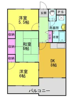 メゾン尾上の松Ⅱ【106号室】の間取り