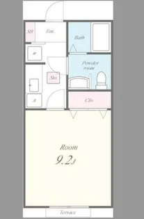 ファシリートプレイス【102号室】の間取り