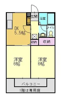パークハイツ【205号室】の間取り
