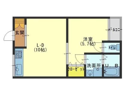 田中ハイツ【201号室】の間取り