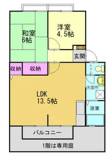 パークハイツ【102号室】の間取り