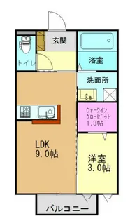 カーサ・ブランカ 高砂西【202号室】の間取り