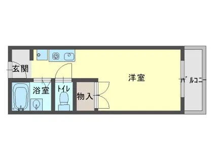 パレス磯上2【201号室】の間取り