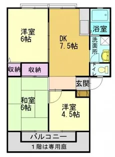 フェニックスちぐさ【105号室】の間取り