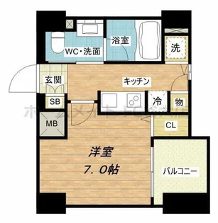 ファーストフィオーレ阿波座アクア【8階】の間取り