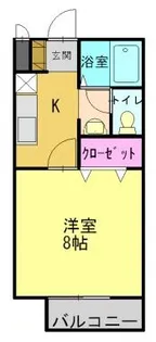 エスぺラール【201号室】の間取り