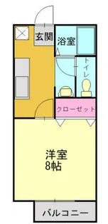ヴァンサンク【203号室】の間取り