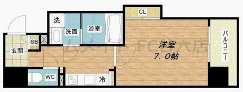 ファーストフィオーレ本町イースト【2階】の間取り