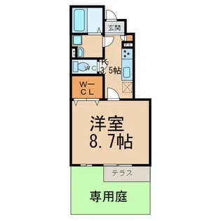 リーブル 若宮Ⅰ【1階】の間取り