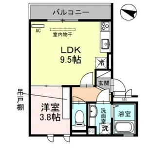 エムズ パリオ【201号室】の間取り