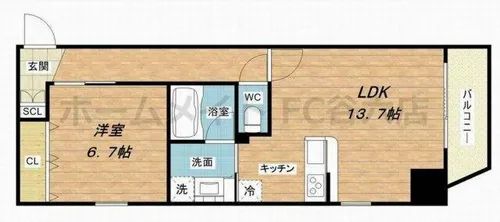 プレジオ本町【3階】の間取り