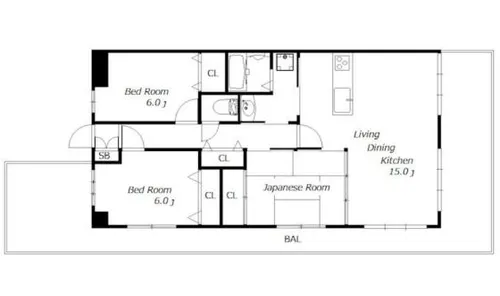 プレステージフジ東貝塚壱番館【101号室】の間取り