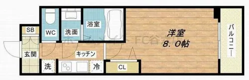 プレサンス心斎橋ソレイユ【2階】の間取り