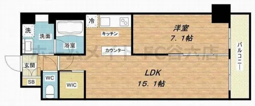 プレジオ本町【9階】の間取り