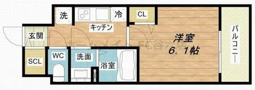 プレサンス上町台筆ヶ崎 SOUTH【2階】の間取り
