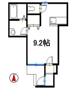 シティシングル【1階】の間取り